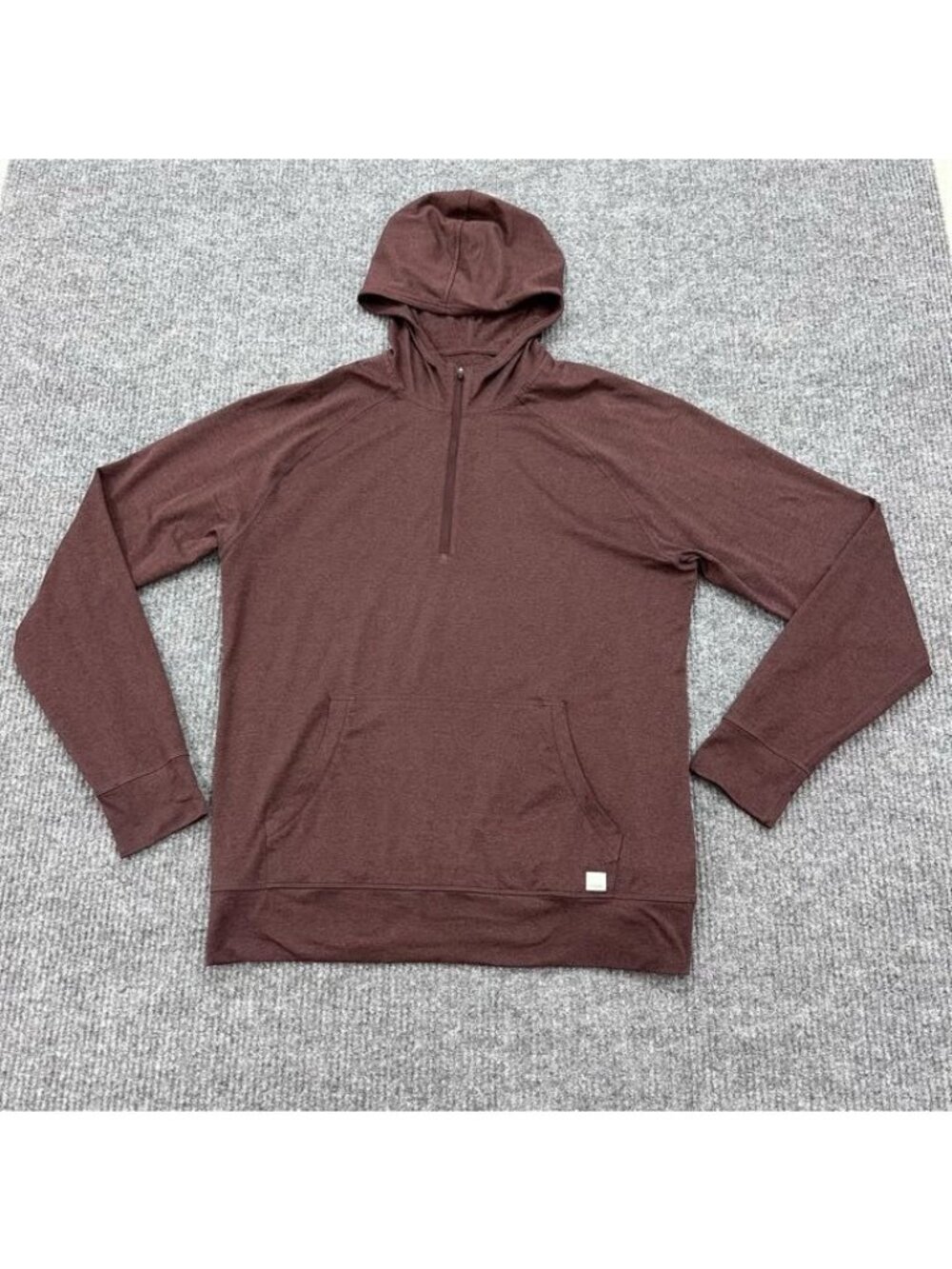 Vuori Ponto Performance Half Zip Hoodie V244 Long Sleeve Active Wear Mens Large